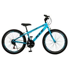 Bicicleta Aro 24 Alum Kls Sport Gold Freio V-Brake Mtb 21V-Masculino