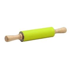 Rolo de Massa de Madeira Revestido Silicone Colorido Rolling Pin