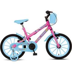 Bicicleta Infantil Aurora Fest Colli Aro 16 Com Freios V-Brake Rodas D