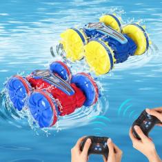 Carro de controle remoto Acekid, pacote com 2 anfíbios para crianças de 5 a 12 anos