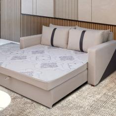 Sofá Cama Tropical Casal 165cm X 80cm Bege