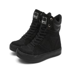 Tenis Sneaker Feminino Botinha Treino Academia Cano Alto - BAWMI, Pret