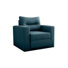 Sofa Cama Marlene Solteiro Com Abertura Manual Frontal - Matrix, Azul-