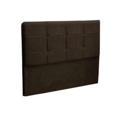 Cabeceira Cama Box Casal King 195cm London Veludo Chocolate - JS Móvei