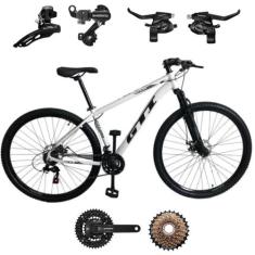 Bicicleta Aro 29 KSW XLT 24 Velocidades Alumínio Cubo K7 MTB Freios A 