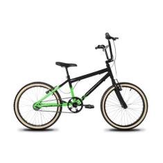 Bicicleta Infantil Aro 20 KOG Cross BMX Freio V-Brake, Verde, Preto