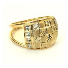Anel de Ouro Amarelo 18k Queen Feminino, 12