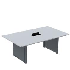 Mesa de Reunião 2000x1400 Mrcpb2014pp Cinza/Grafito