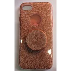 Capa Capinha iphone 7 iphone 8 Glitter Brilhante Cores - sem, pink