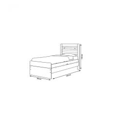 Cama Solteiro Branco rosa Com Colchão