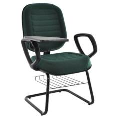 Cadeira Universitária Diretor Linha Blenda Base em S Verde - Design Of