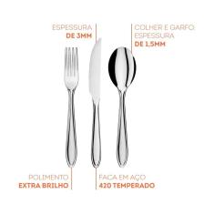 Faqueiro Lyon 24PCS Brinox 