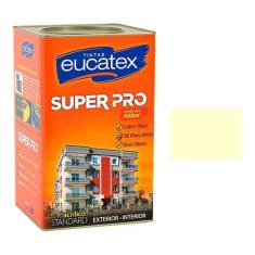 Tinta Acrilica Marfim Semi Brilho Super Pro Eucatex 18Lt
