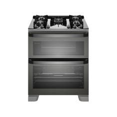 Fogão 5 Bocas Electrolux Cinza Duplo Forno com Timer FE5AD