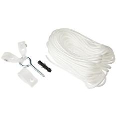Kit de Varal de Teto Etna Polipropileno Secalux Branco 4cm
