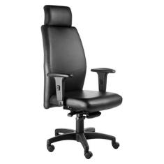 Cadeira Presidente  com apoio de cabeça Linha Ferrari Preto - Design O