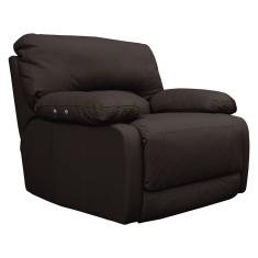 Poltrona Reclinável Elétrico Asmará Power Touch Couro Tabaco