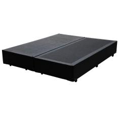 Base Box King Bipartido Sintético Preto - 30x198x203