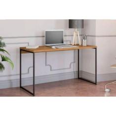 Mesa Computador Casal Industrial LI003 Freijo/Preto - Kappesberg