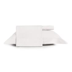 Jogo de Cama Solteiro 3 Peças Altenburg Algodão Lux 200 Fios  Branco