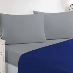 Jogo De Cama Malha Lençol 100% Algodão Gran Moratta 3 Peças Solteiro -