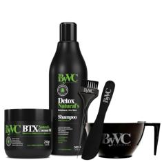 Selante Capilar Selagem BTX Natural's Coconut Oil Sem Formol 250gr + Shampoo Preparador Anti-residuos 500ml ByVC Professional