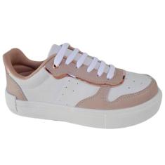 Tênis Feminino Casual Sola Alta Casual Sola Reta Plataforma Original D