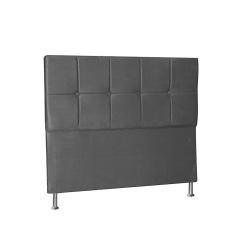 Cabeceira Casal 1,95m Lisboa Suede Cinza Dal Poz Estofados