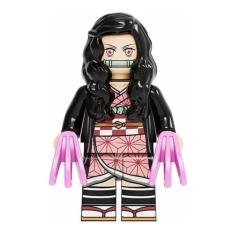 Boneco Blocos De Montar Nezuko Kamado Demon Slayer