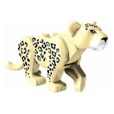 Boneco Blocos De Montar Leopardo Selva