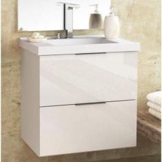 Gabinete para Banheiro Suspenso 3 Gavetas sem Cuba Pietra - Móveis Bos