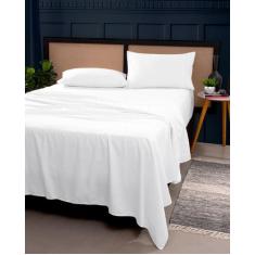 Conjunto De Lençol Casal 4 Peças Completo Micropercal 400 Fios Ótimo A