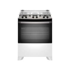 Fogão 5 bocas Electrolux Branco Efficient Mesa Inox, PerfectCook e Vap