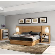 Cama Casal Baixa sem Cabeceira TW22 Dalla Costa Freijó