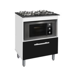 Balcao Gabinete p/ cooktop 05 bocas e p/ Forno Bur cores BPM - PASSE B