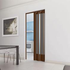 Porta Sanfonada de pvc 210x96cm Translúcida bcf