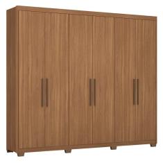 Guarda Roupa Casal 6 Portas Sumatra Com Pés Amendola Touch - Demóbile