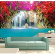 Papel de Parede - Paisagens Cachoeira 3D 3M² na 017 - Voce Decorando