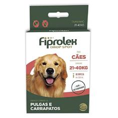 Ceva - Fiprolex Drop Spot Antipulgas para Cães de 21 a 40kg - 2,68ml