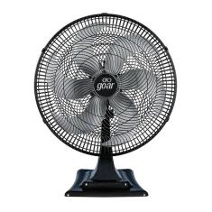 Ventilador de Mesa Turbo 6 Pás 50cm 126w Cinza 3 Velocidades