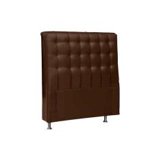 Cabeceira Cama Box Estofada Solteiro Solteiro Dama Plus Solteiro - Courano Cacau - Simbal