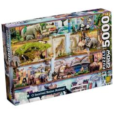 Quebra-Cabeça 5000 Peças - O INCRIVEL REINO ANIMAL - Grow