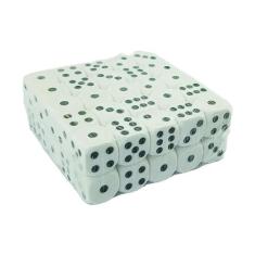 Kit de Dados 6 Lados 16mm Jogos de Tabuleiro Bingo Eventos 25/50/100 U