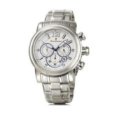 Relógio Pulso Jean Vernier Masculino Aço Cronografo Jv00197