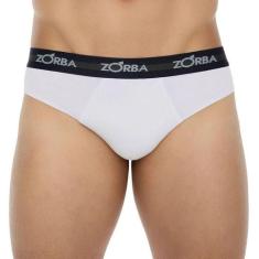 Cueca Slip Zorba 764 100% Algodão, XGG, Branco