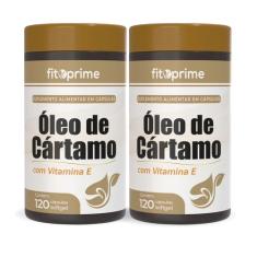 Kit 2 Óleo De Cártamo com Vitamina E 1000mg 120 Cápsulas Fitoprime