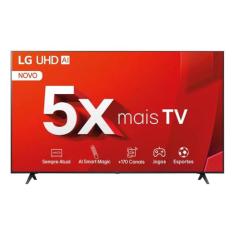 Smart TV LG 55" 55UT801C0SA 4K UHD Bluetooth 2 USB 3 HDMI Wi-fi Thinq AI Assistência Alexa Design Ultrafino Controle Smart Magic Webos 24