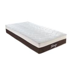 Colchão Solteiro Gemini Molas Ensacadas (26x88x188) Grafite e Branco