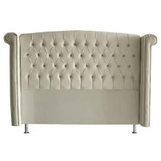 Cabeceira De Cama Box Luxo Casal 140 Cm Suede Porcelana Eli Móveis