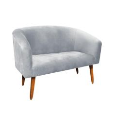 Namoradeira Stella Suede Cinza